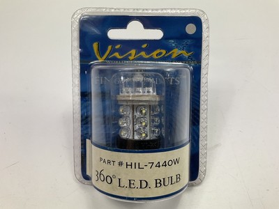 Vision X HIL-7440W 360 Degree LED Turn Signal Lamp Light Bulb #7440W