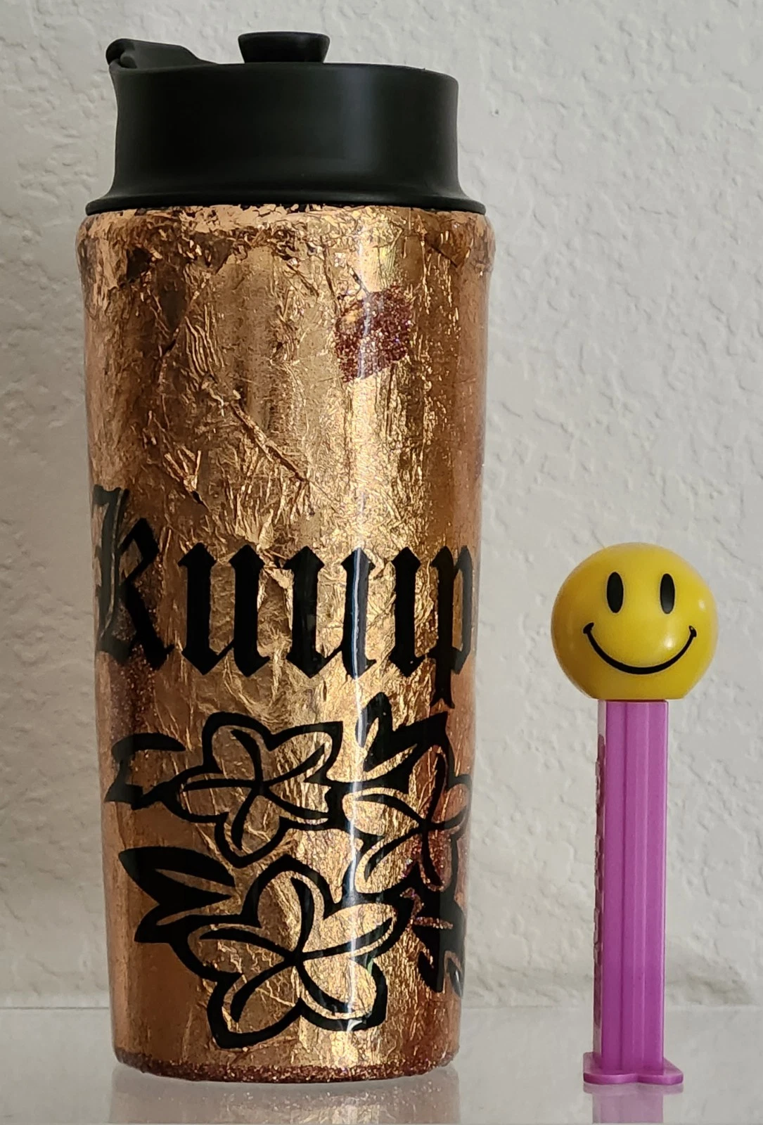 KUUIPO Bodum French Press 16oz Travel Cup Altered Art by Hawaiian Lion Creations