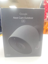 Google - Nest Cam Outdoor wired, 2nd gen - 2K Video and Gemini - 1-Pack - H...