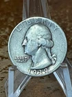 1939-P Washington 90% Silver 25c- Circulated # NR2