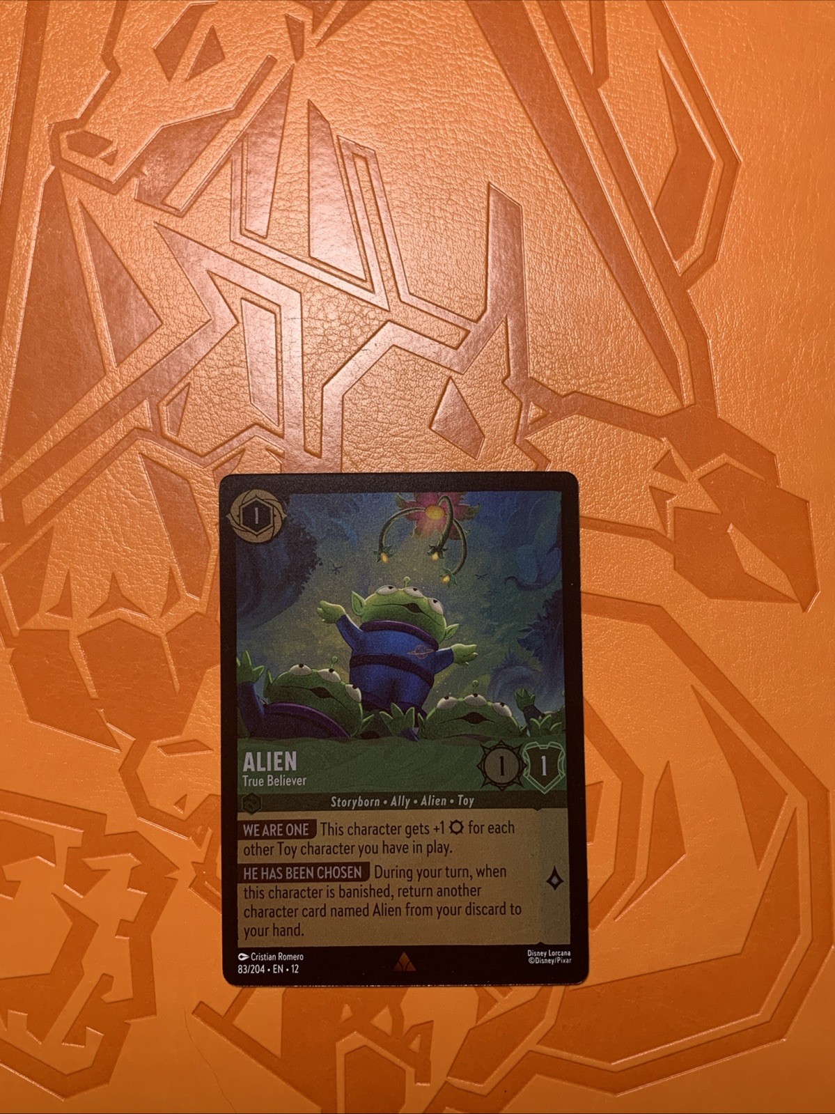FOIL Lorcana Wilds Unknown - Alien - True Believer - 83/204 FOIL