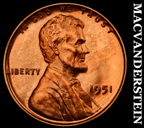 1951 Lincoln Wheat Cent- Choice Gem Proof Luster #i9522