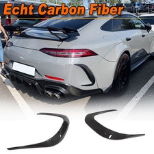F&uuml;r Mercedes AMG GT X290 43 53 AMG Carbon Hinten Flossen Flaps Splitter Canards