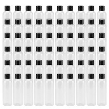 60 Pack 4 Oz Clear Plastic Bottles with Flip Caps, Plastic Travel Empty Bottl...