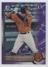 2022 Bowman Chrome Prospects Mega Box Purple Mojo Refractor Adrian Sugastey 0e5z