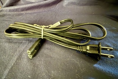 I Sheng 125V 7A Two-Prong Power Cable Cord IS-037A Model E55943 SP-12N Used