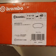 Fits Kia Stinger 2017- 2.2 CRDi Brake Pads Set Front Brembo p30108