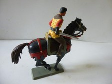 Soldat Cavalier Starlux - Collection Moyen Âge - Plastique Peint 60mm - France