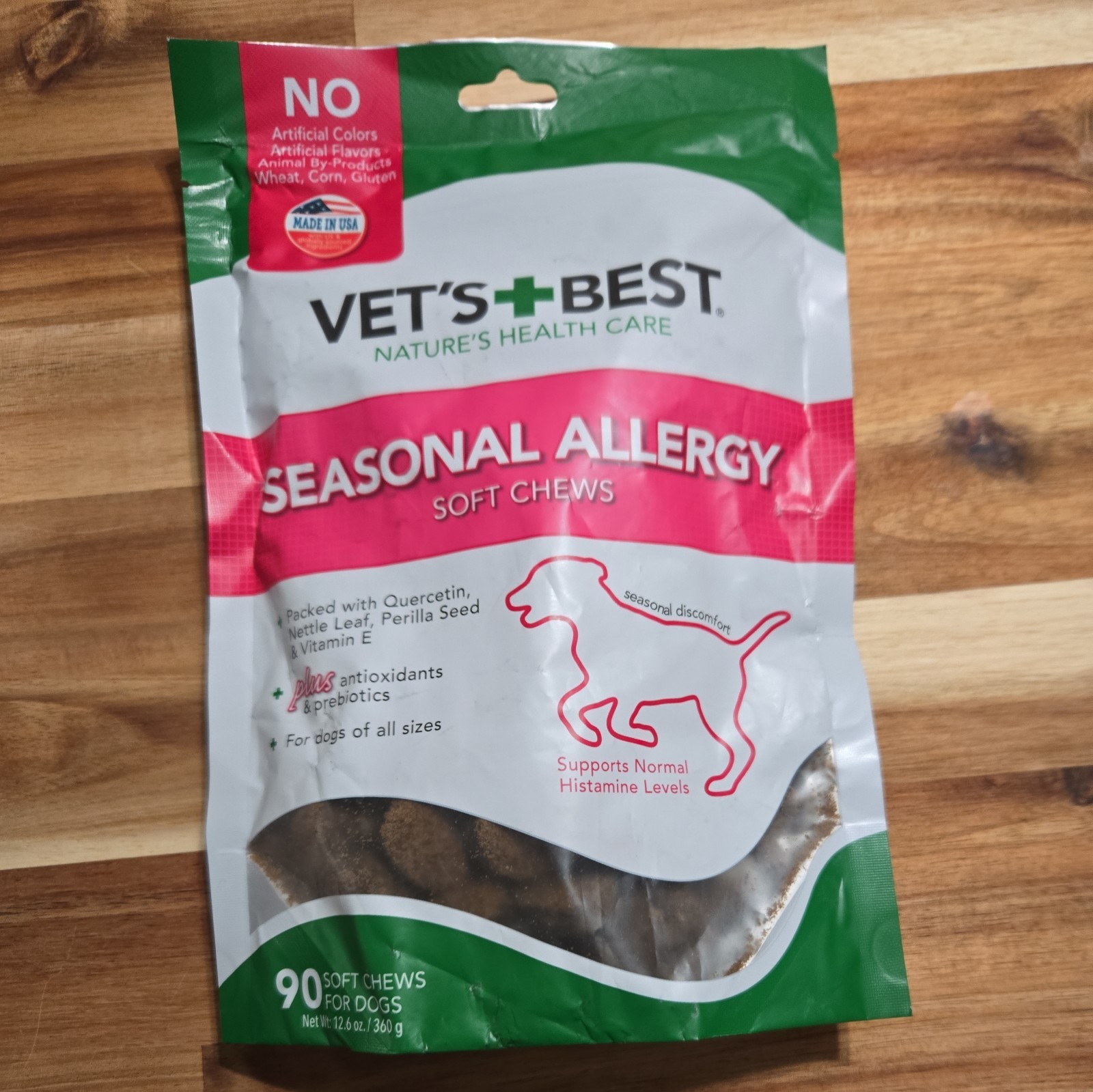 Vet's Best Seasonal Allergy Soft Chews for Dogs - 90 Count -