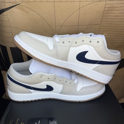 NEW Nike Air Jordan 1 Low White Midnight Navy 553558-146 Men Sz 7.5, Women 9 JORDAN Air 1 Low 553558 146 - Shiekh main image 4