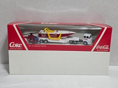 COKE CH-3 POWERBOAT HELI SET TRUCK BOAT HELICOPTER 83 EDOCAR EDOR COCA COLA 1994