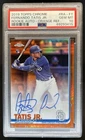 2019 Topps Chrome Fernando Tatis Jr. Rookie Auto RC Orange Refractor #/25 PSA 10