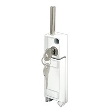 Prime-Line U 9919 White, Sliding Patio Door Keyed with Bolt 1 Pack, White
