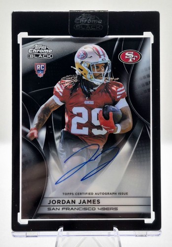 2025 Topps Chrome Black Jordan James Autograph - 49ers