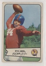 1954 Bowman Kyle Rote #7 2r7