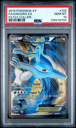 2016 POKEMON XY FATES COLLIDE KINGDRA EX #122 PSA 10 GEM MINT #126418704
