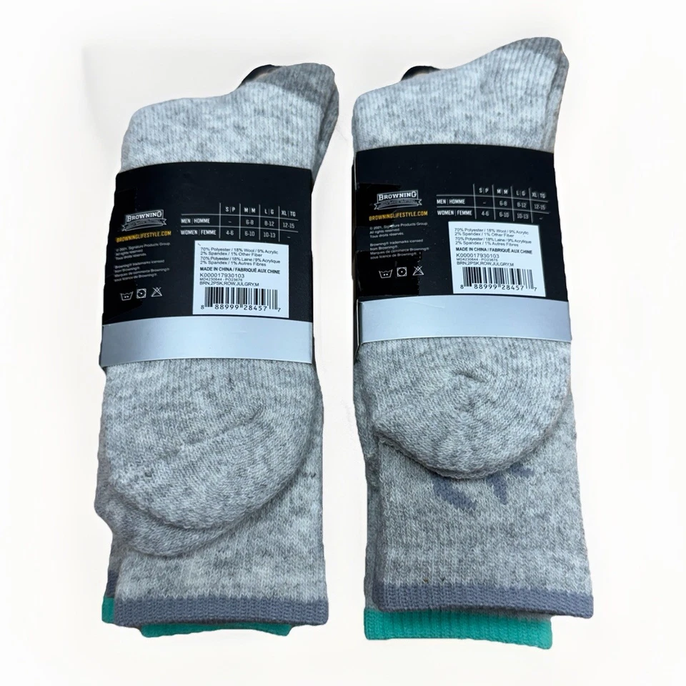 Calcetines de bota de lana de peso pesado Browning para mujer Rowan 4 pares M/6-10 gris caza Foto 2 de 4