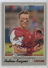 2019 Topps Heritage Minor League Edition Real One Andrew Knizner Auto 4m3