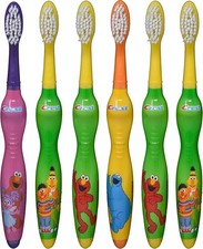 Crest Kids Toothbrush Sesame Street Soft - Assorted Characters - 6 Pack