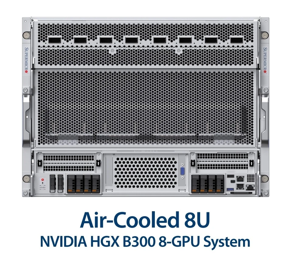 Supermicro HGX B300 NVL16 GPU Server | 8× NVIDIA HGX B300 288 GB HBM3eAI - Image 2 of 4