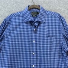 Lauren Ralph Lauren Button Down Classic Fit Mens 16 34/35 Blue Preppy Business