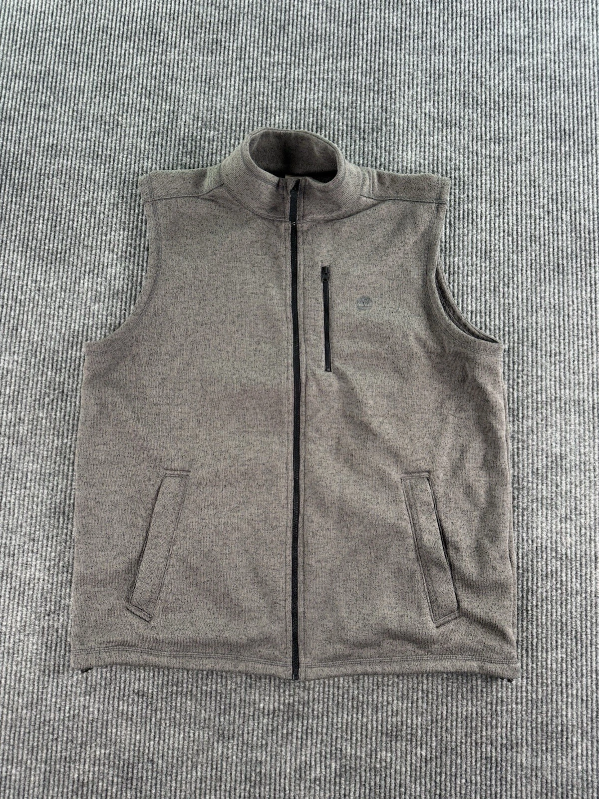 Timberland Vest Vest Mens XXL Gray Polyester Full Zip Fleece Outdoor 8556J