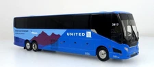 Prevost H345 United Landline Coach/Bus 1/87 HO Scale Diecast Model 87-0423