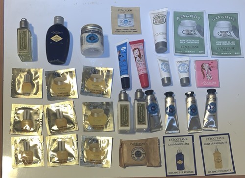 L’Occitane Lot Of 30 Samples Immortelle Divine Face Cream Creme Lip Balm NEW