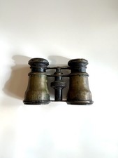 Antique Inlaid Mother of Pearl Brass Theater Opera Glasses Concert Binoculars
