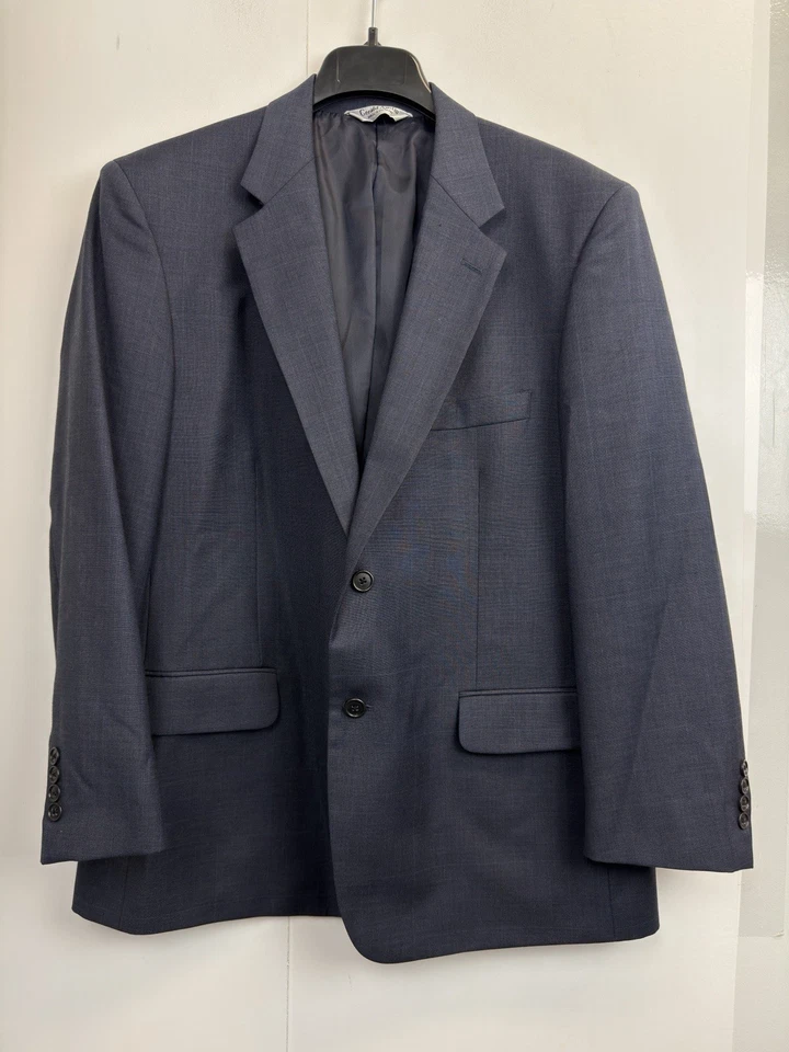 Blazer Gerald Austin Para Hombres 43S Azul Marino Lana Glen Cuadros Abrigo Deportivo Chaqueta Foto 2 de 4
