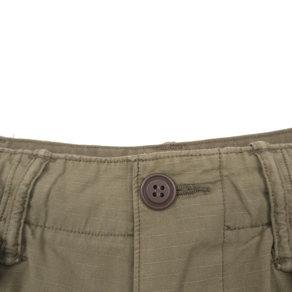 Bermuda cargo RRL dupla RL abrigo verde regimento ajuste ripstop masculina tamanho 36 - Imagem 4 de 4