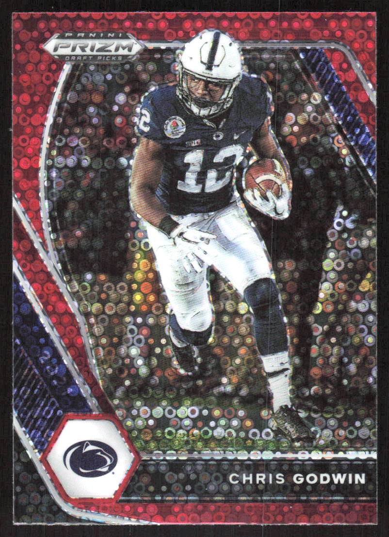 55K 2021 Panini Prizm Draft Picks Collegiate #65 Chris Godwin Red Circles