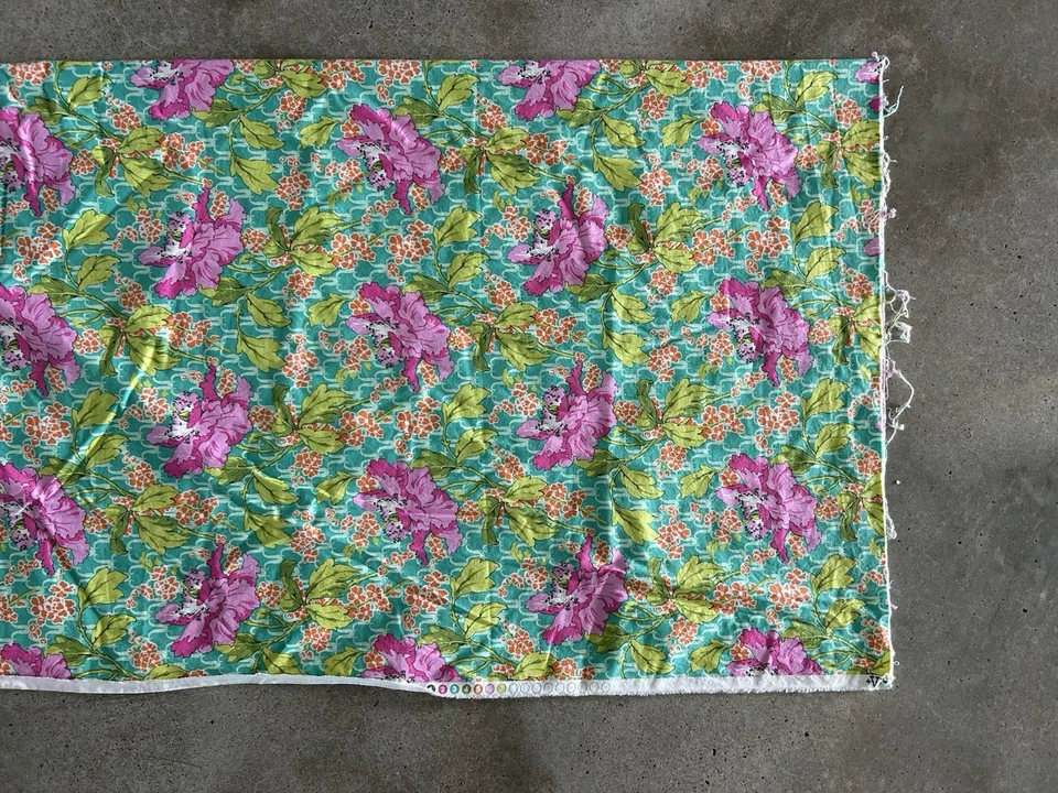 VIOLETTE by Amy Butler Rowan Westminster Field Poppy 1.5 Yards OOP - Image 2 of 4