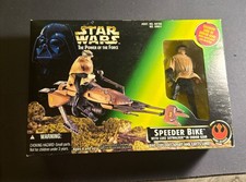 Star Wars Power of the Force - Speeder Bike with Luke Skywalker Endor Gear 1996
