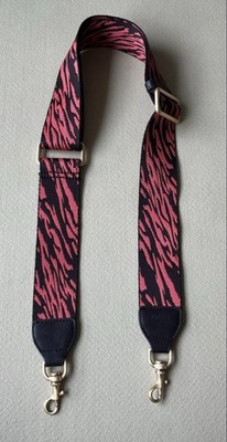 BREE, Taschengurt, Pink Schwarz , Zebra  Gurtband + Leder