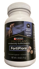 Purina Pro Plan FortiFlora Probiotic for Dogs - 45 Chewable Tablets, Exp 1/27