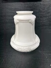 A Beautiful Vintage Art Deco Milk Glass Lamp Shade With A 2”-2.25” Receiver.