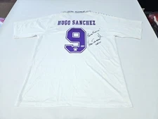 Hugo Sanchez Autographed Signed Real Madrid Jersey Beckett Authenticated 