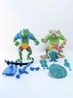 TMNT Vintage Lot Punk Frogs Complete 1990 Figure Playmates Ninja Turtles