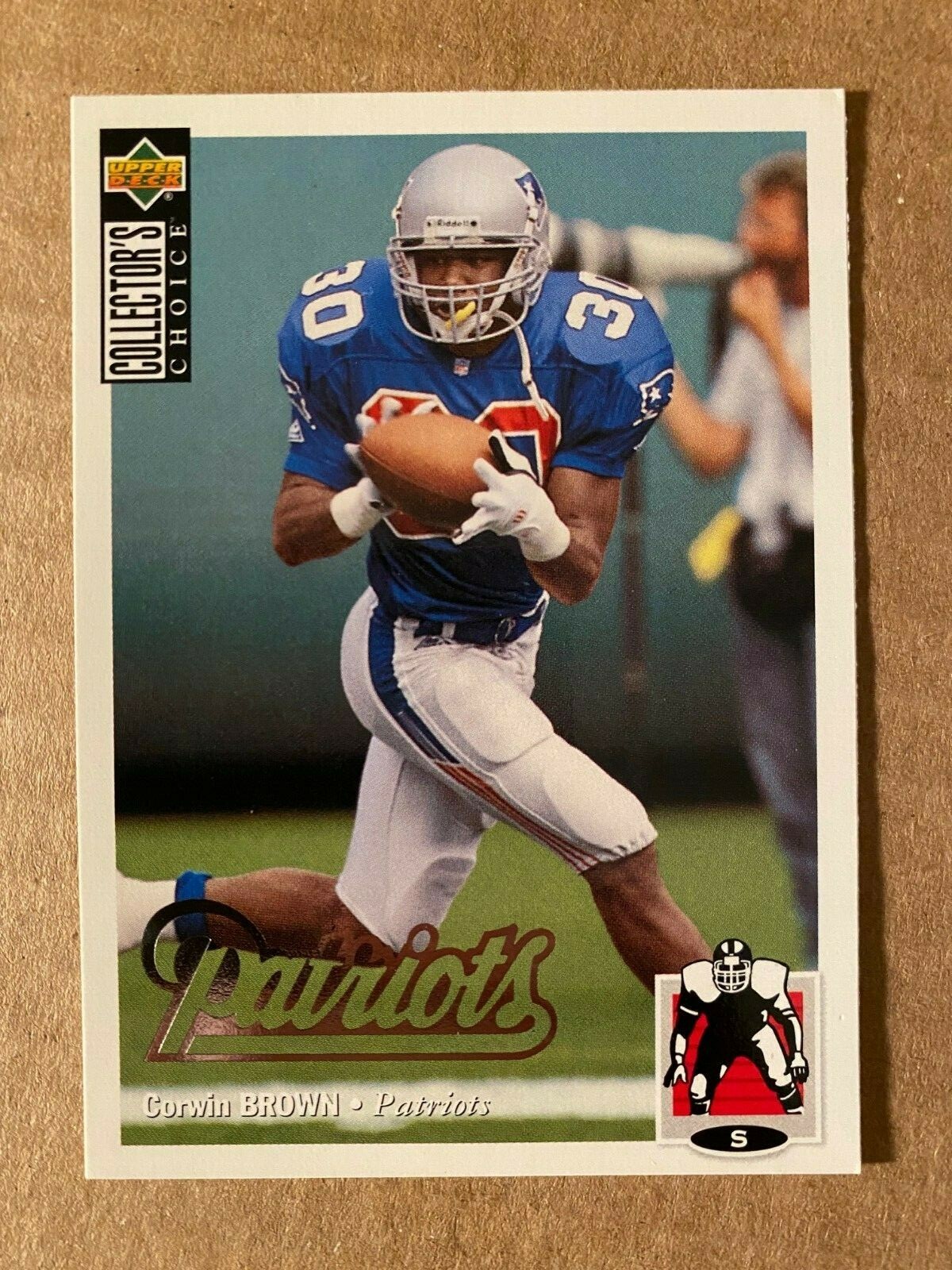 CORWIN BROWN RC 1994 Collector's Choice SILVER parallel 258 New England Patriots