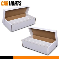2X 3000 Count 3 Row Super Shoe Cardboard Trading/Gaming Card Storage Boxes New