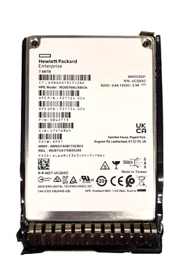New HPE 7.68TB SAS 12Gb/s 2.5'' SSD ProLiant G9 G10 P10446-B21 P10640-001