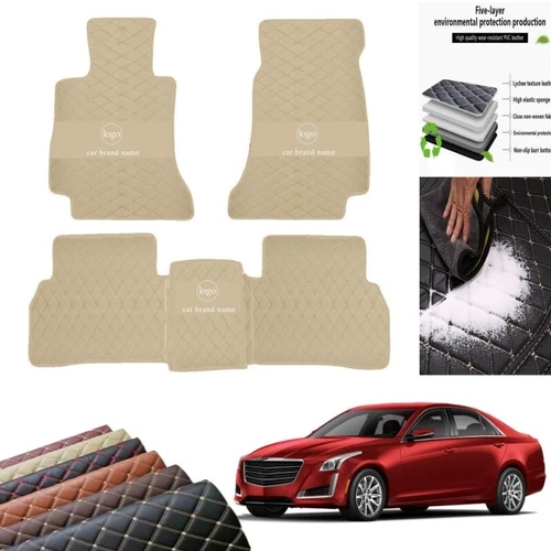 For Jaguar All Models Custom Car Floor Mats Auto Liners All Weather Leather Pads - Picture 4 of 23