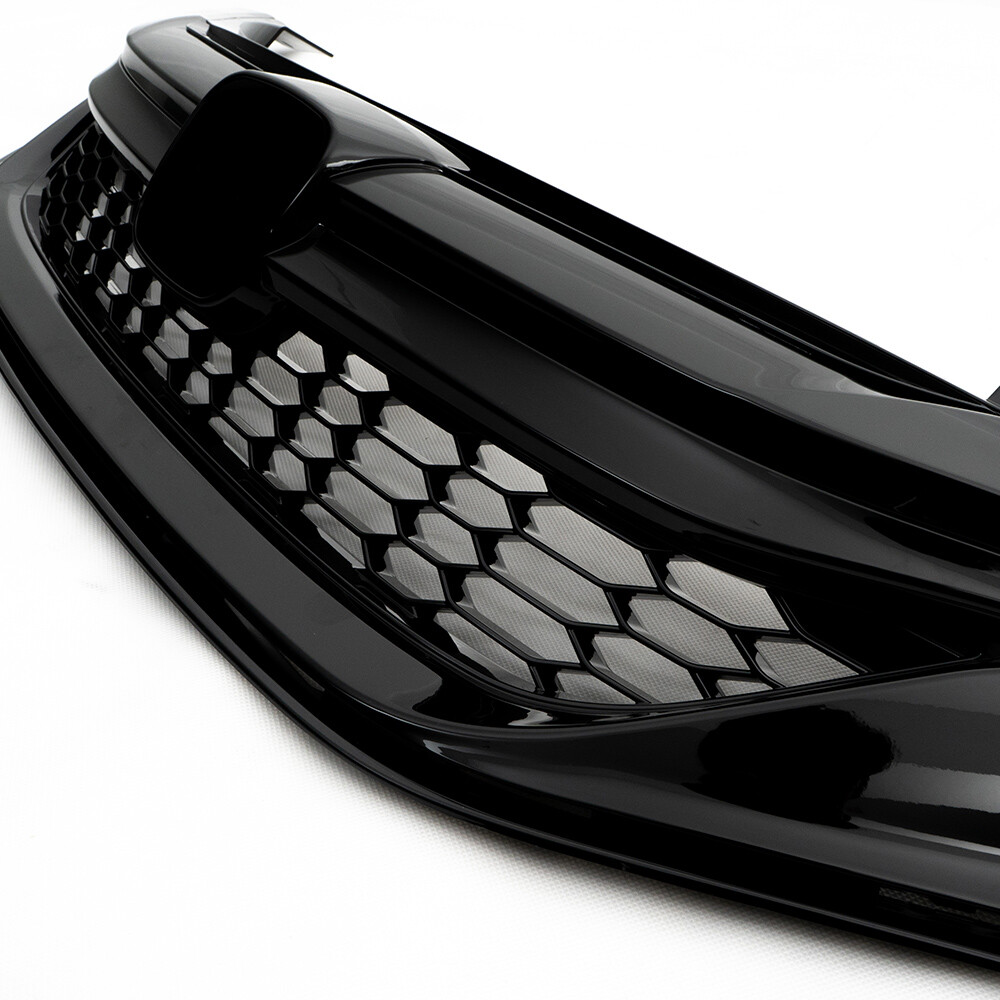 Sport Style Black & Chrome Front Upper Grille For 2013-2015 Honda Accord Sedan