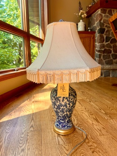 Ralph Lauren Lamp Blue and White Beautiful Porcelain Lamp
