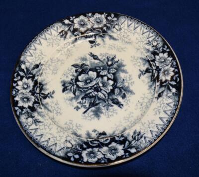 Antique Late 1800s K&G LUNAVILLE France Blue Gold