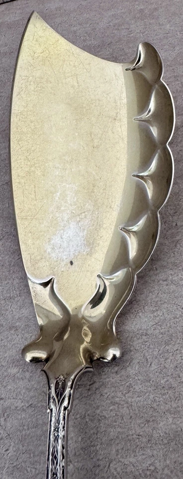 EARLY TIFFANY PERSA ESTERLINA 11 3/4” REBANADA DE HELADO SERVIDOR DE POSTRES Foto 3 de 4