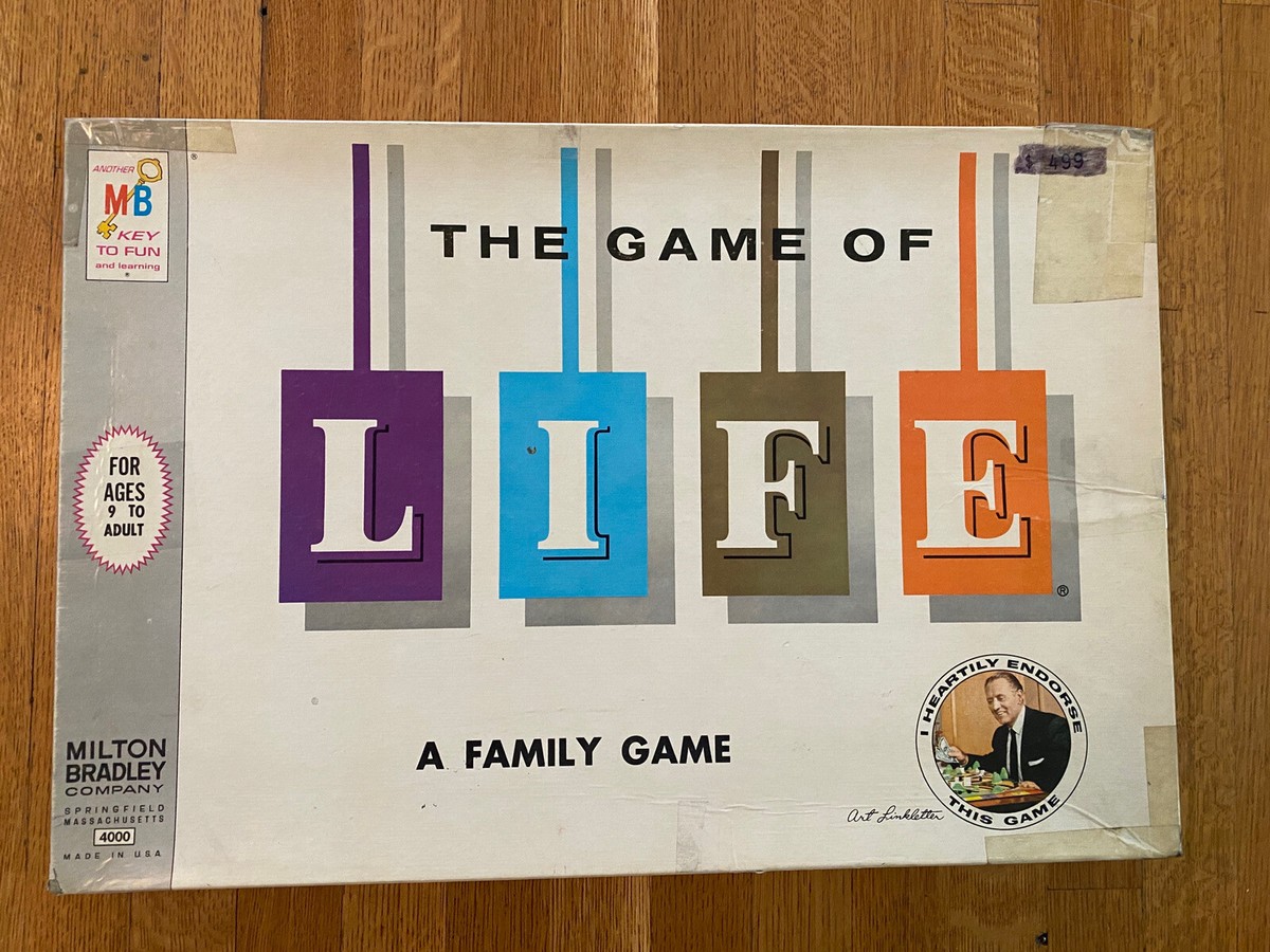 LIFE THE '60s O'NEIL BULFINCH The Game Of Life Board Game