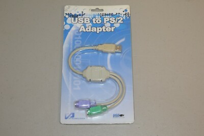 New CP Technologies CP-UPS-23 USB to PS/2 Adapter Converter
