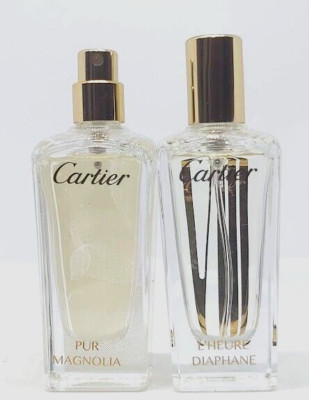  CARTIER lot  Cartier VIII L´HEURE DIAPHANE & Cartier Pur Magnolia 15 ml 1/2oz